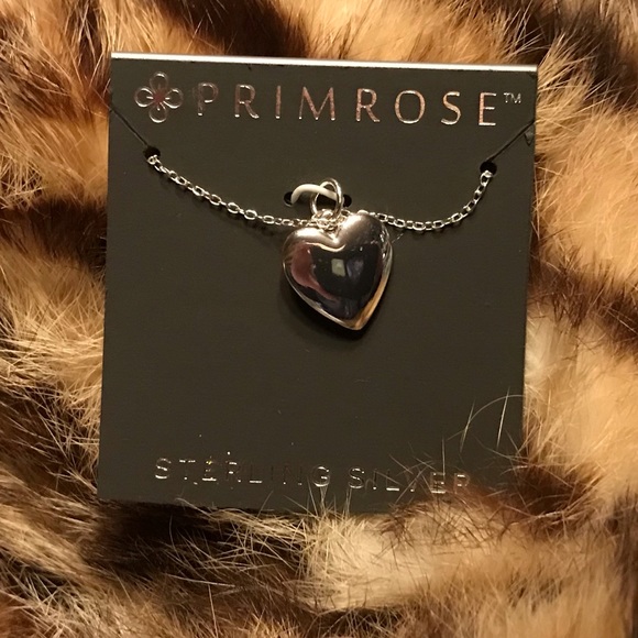 Primrose stunning sterling silver heart necklace - Picture 1 of 2